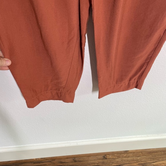 MADEWELL Drapey Track Trousers in Weathered Brick Size Large - Picture 6 of 10